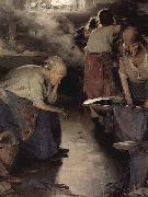 Ilja Jefimowitsch Repin The Washer Women painting
